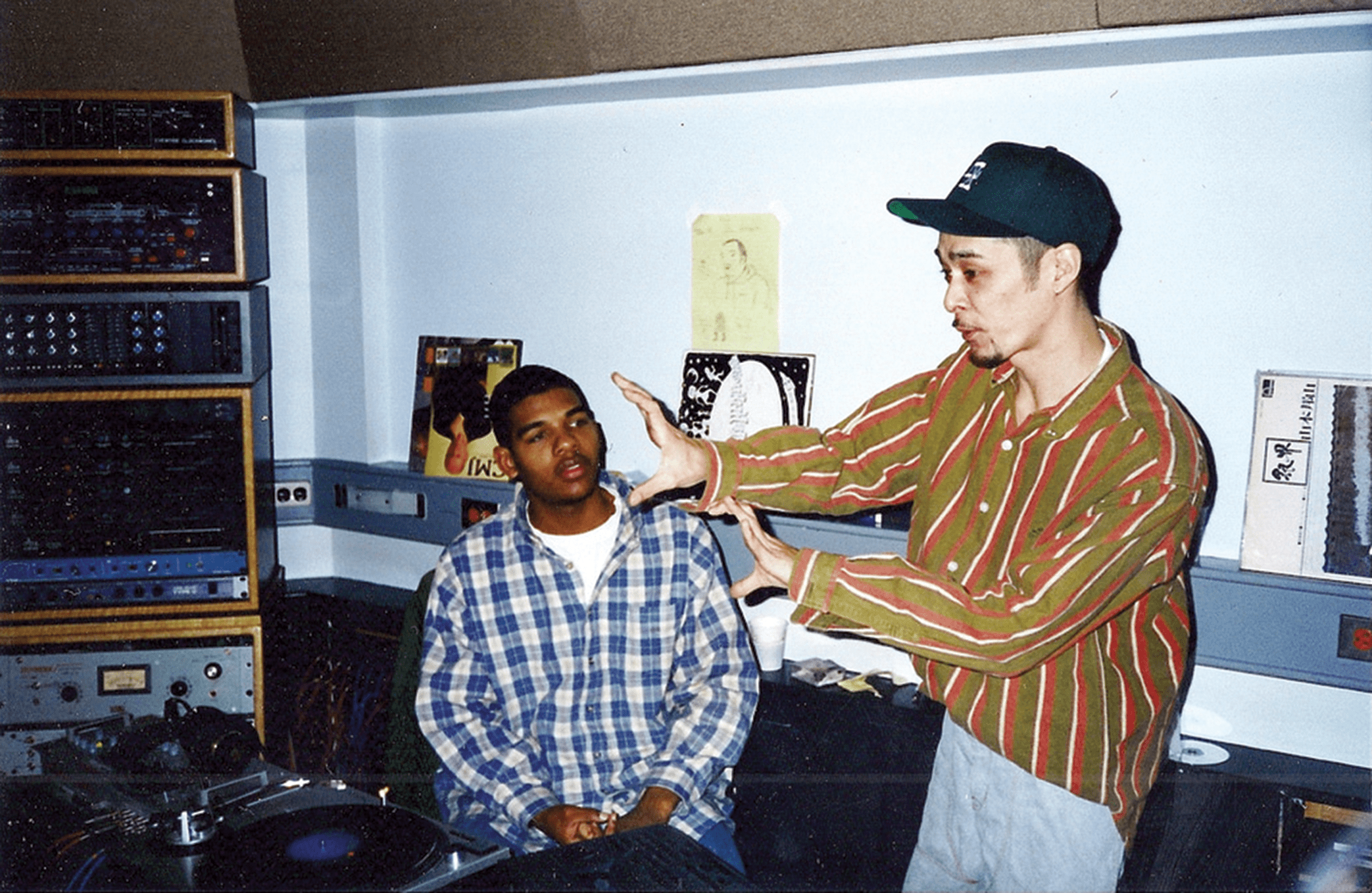 DJ Krush with engineer Ken “Duro” Ifill. Photo courtesy of DJ Shadow.